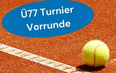 Ü77-Turnier Spielpaarungen der Vorrunde